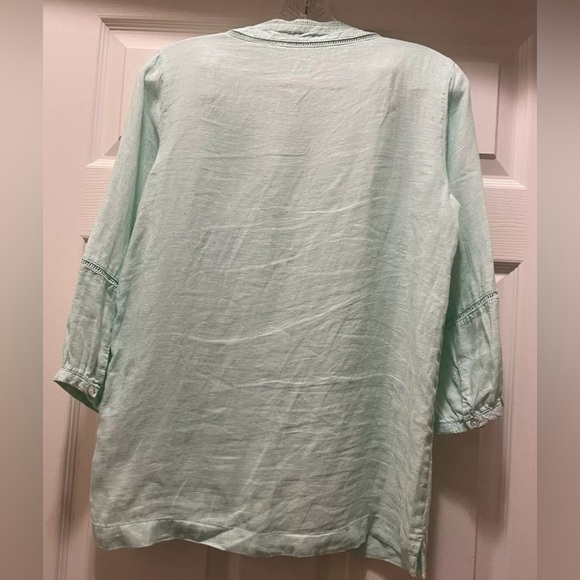 Joie 100% Linen Mint Green Pullover Tunic Size XS - Picture 5 of 6